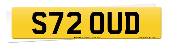 Registration number S72 OUD